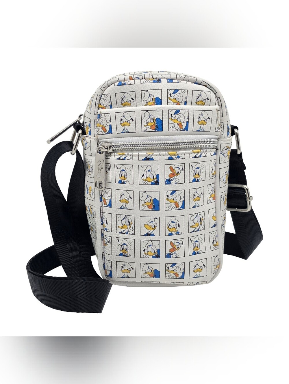 Buckle Down Disney Donald Duck Comic Panel Crossbody Camera Style Bag
